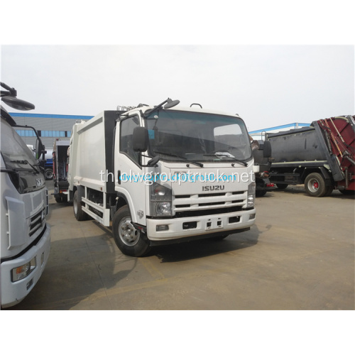 ISUZU 3cbm-8cbm ปฏิเสธรถบรรทุกขยะมูลฝอย